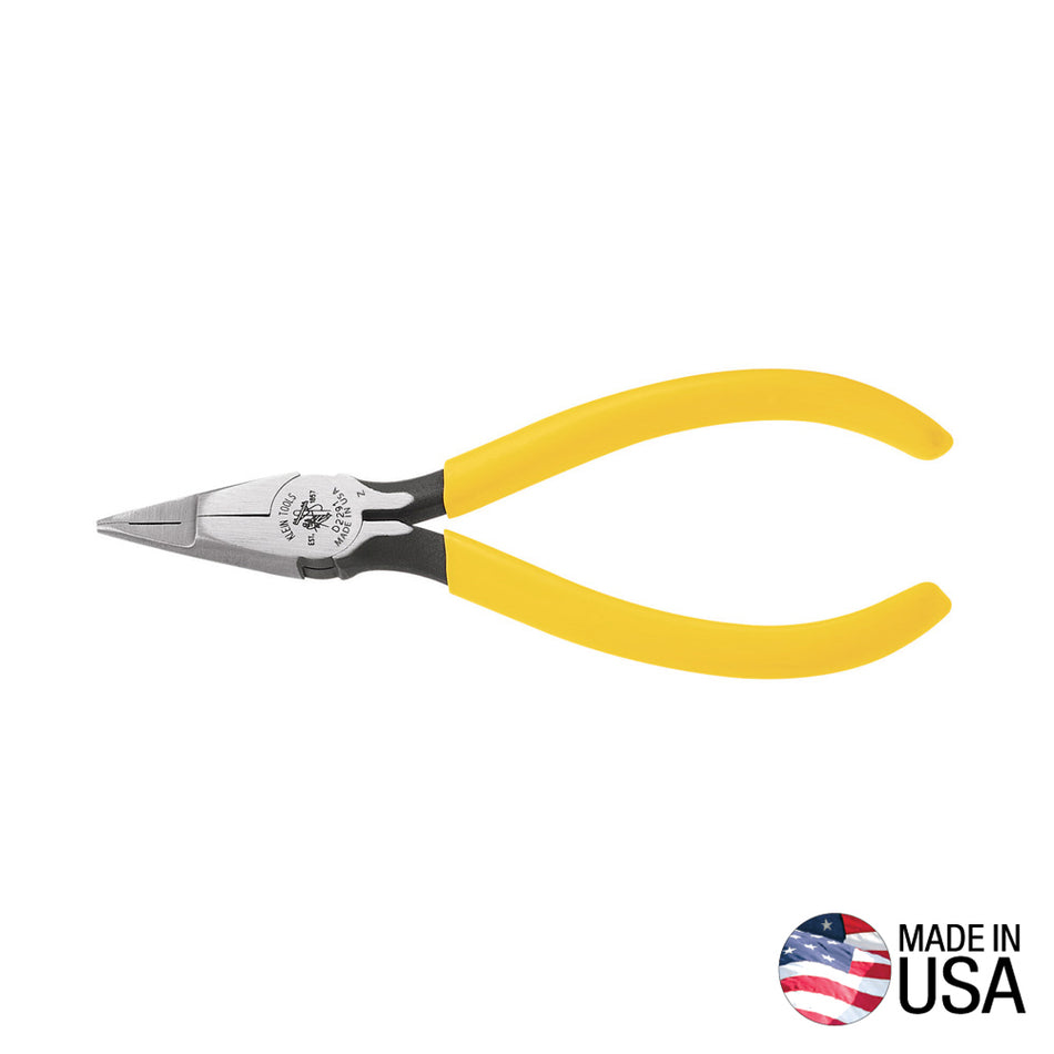 Klein Tools D2291 Stripping Long Nose Telephone Work Pliers - detail view