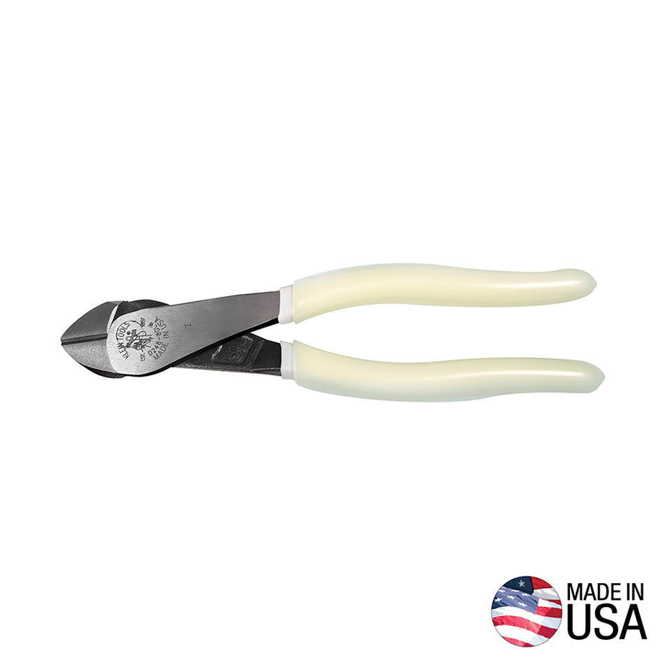 Diagonal Cutting Pliers Angled, Hi-Viz, 8-Inch