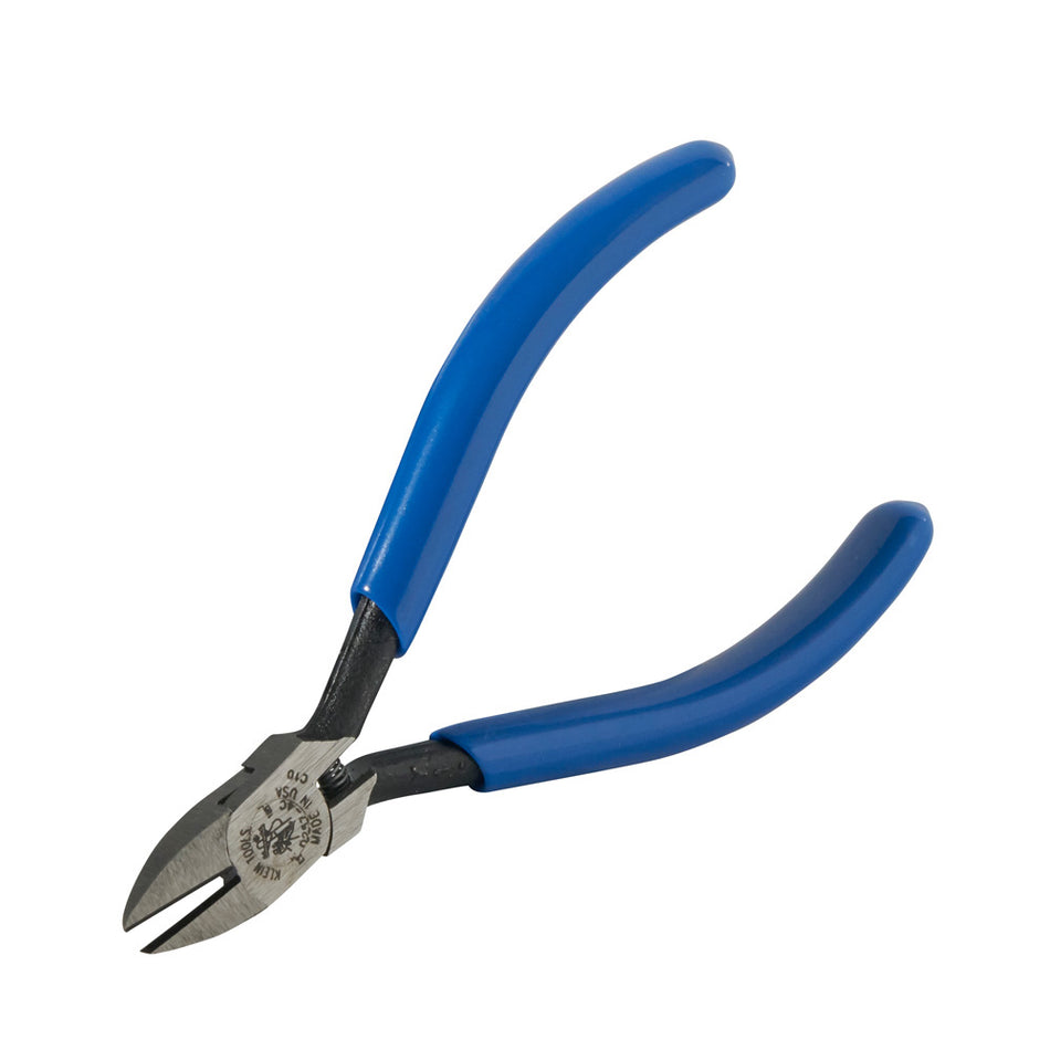 Klein Tools D257-4C 4-Inch Midget Diagonal Cutting Plier Spring Loaded - alternate angle 2