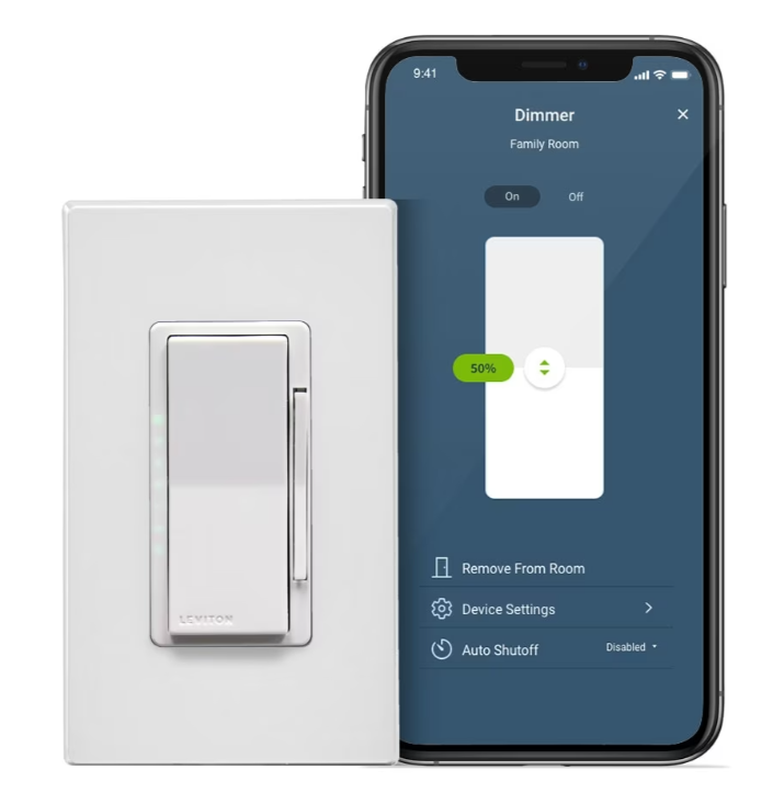 Decora Smart Dimmer Switch, Wi-Fi 2nd Gen, Neutral Wire Required, Wired or Wire-Free 3-Way - Maple Electric Supply 