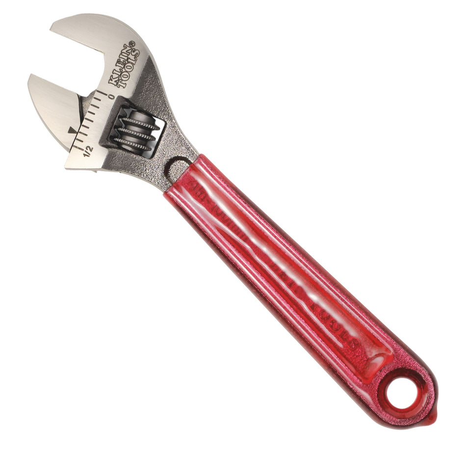 Klein Tools D506-4 Adjustable Wrench, Plastic Dipped, 4-Inch