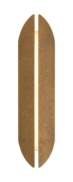 Eurofase Inntra 24" LED Outdoor Wall Light, Damascus Brass, front view
