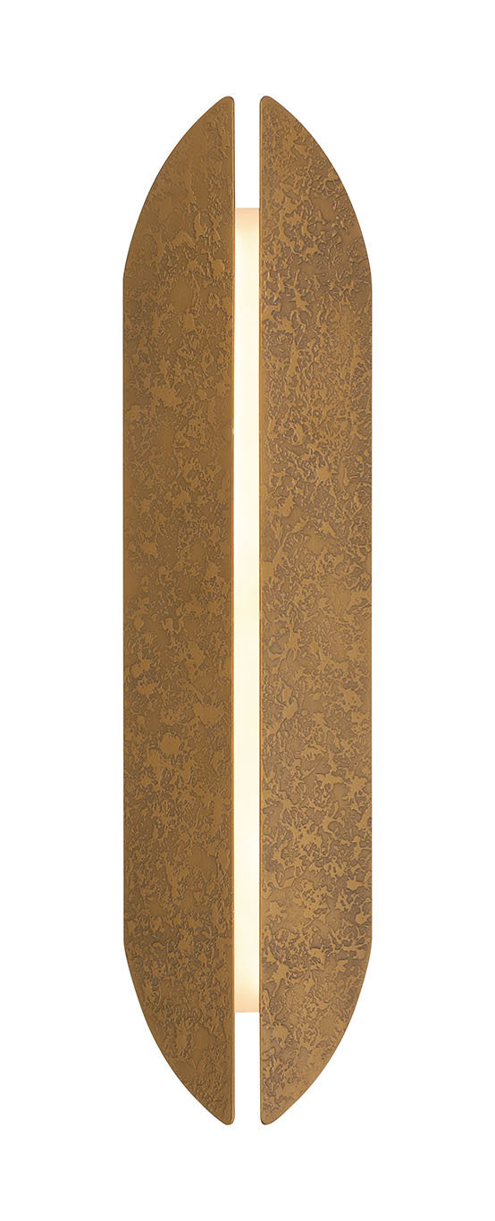 Eurofase Inntra 24" LED Outdoor Wall Light, Damascus Brass, front view