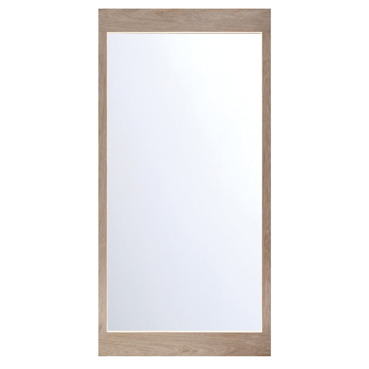 Eurofase Mogano 30" x 60" LED Mirror, White Oak, front view