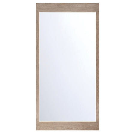 Eurofase Mogano 30" x 60" LED Mirror, White Oak, front view