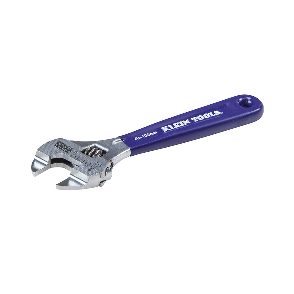 Klein Tools D86932 Slim-Jaw Adjustable Wrench, 4-Inch - alternate angle 3