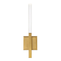 Eurofase Benicio 18" 2-Light LED Wall Sconce, Gold with Clear Glass, front view