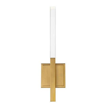 Eurofase Benicio 18" 2-Light LED Wall Sconce, Gold with Clear Glass, front view