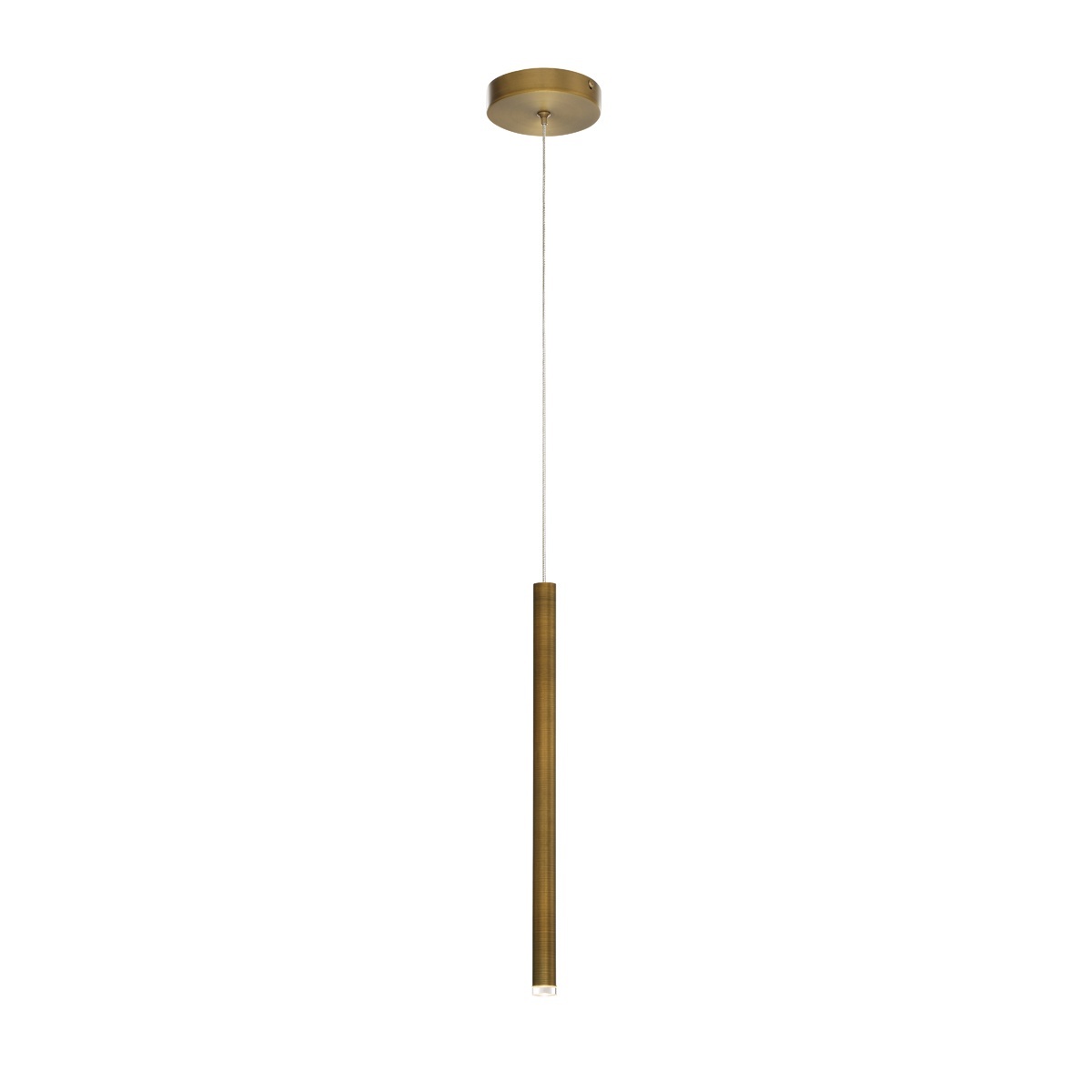 Eurofase Navada 16" LED Pendant, Brushed Brass, front view