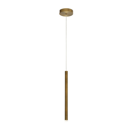 Eurofase Navada 16" LED Pendant, Brushed Brass, front view
