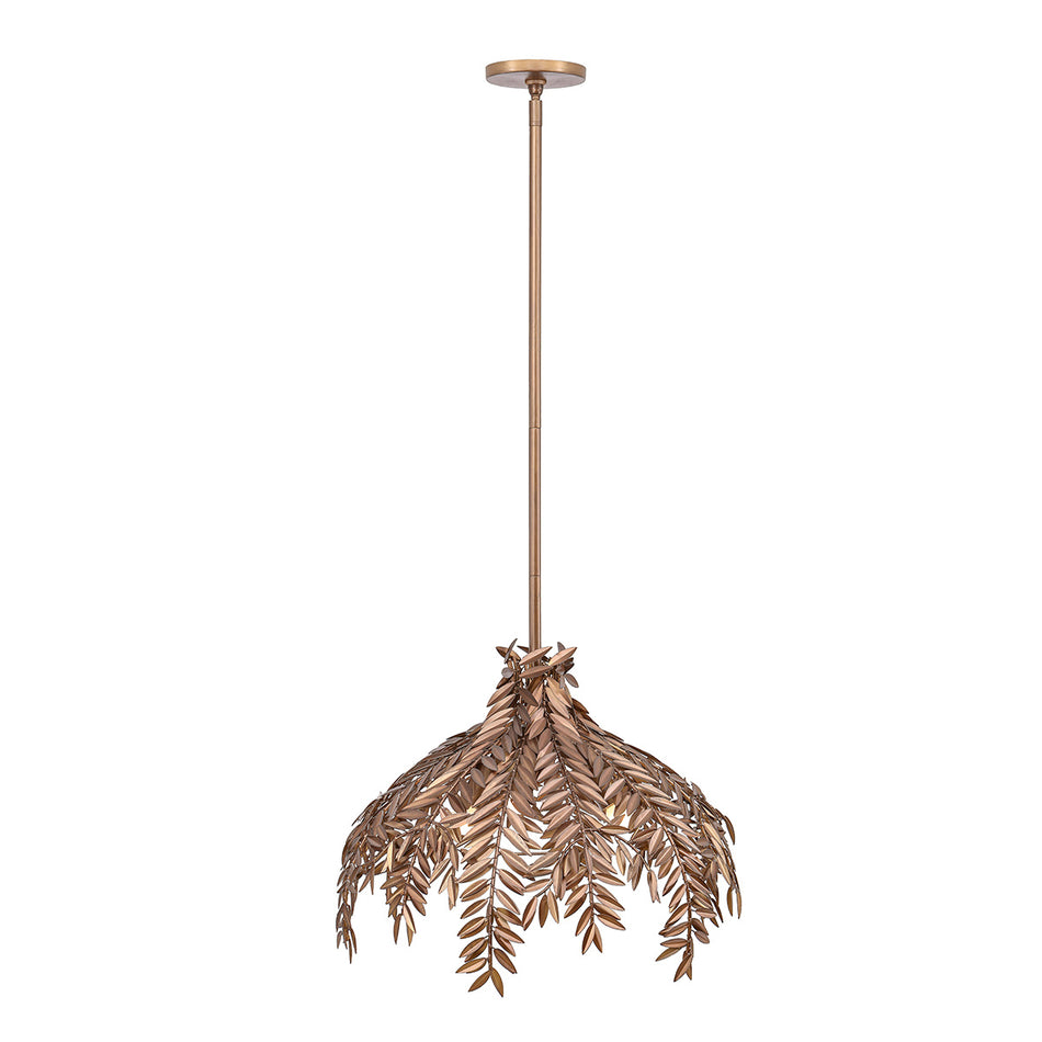 Eurofase Jalore 22" 3-Light Chandelier, Oil Rubbed Bronze with Bronze Steel, front view