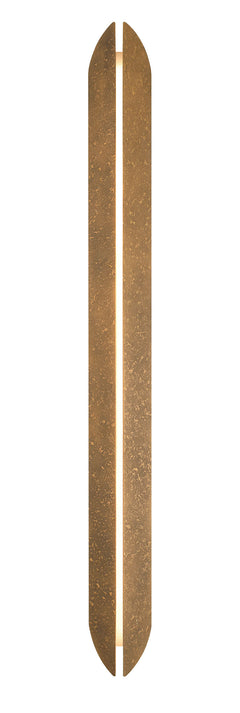 Eurofase Inntra 60" LED Outdoor Wall Light, Damascus Brass, front view