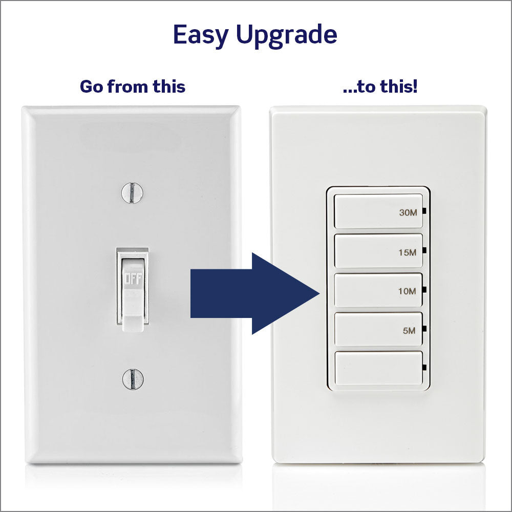 DT130-1LW Decora In-Wall 30-Minute Countdown Timer Switch