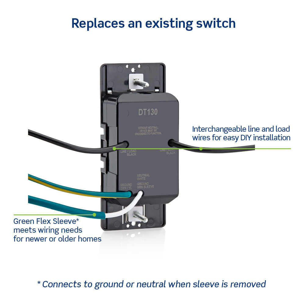 DT130-1LW Decora In-Wall 30-Minute Countdown Timer Switch