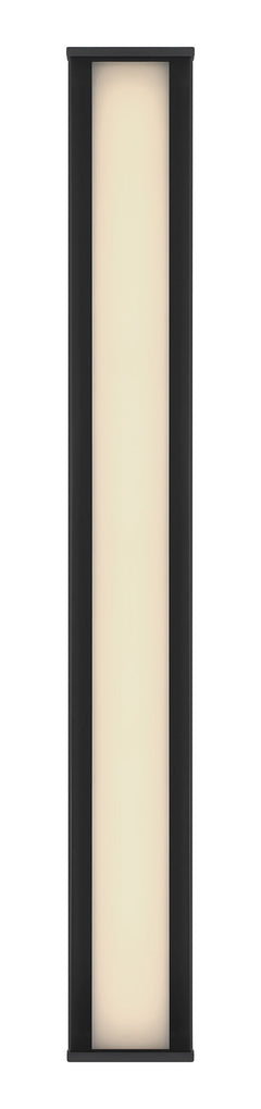 Eurofase Dulton 42" LED Outdoor Wall Light, Matte Black with Smoked Glass, front view