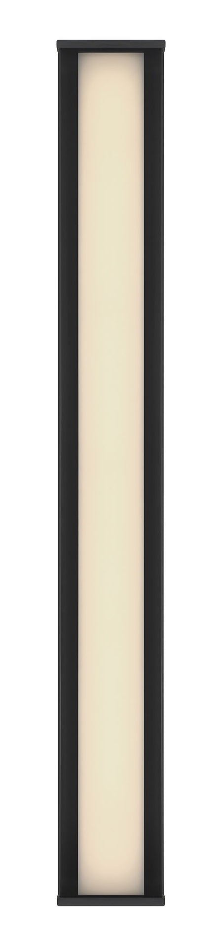 Eurofase Dulton 42" LED Outdoor Wall Light, Matte Black with Smoked Glass, front view