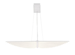 Eurofase Seraph 39" LED Chandelier, Matte White, front view