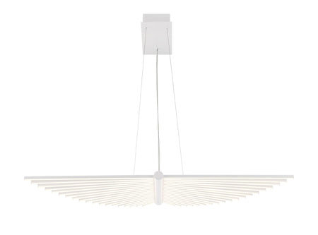 Eurofase Seraph 39" LED Chandelier, Matte White, front view