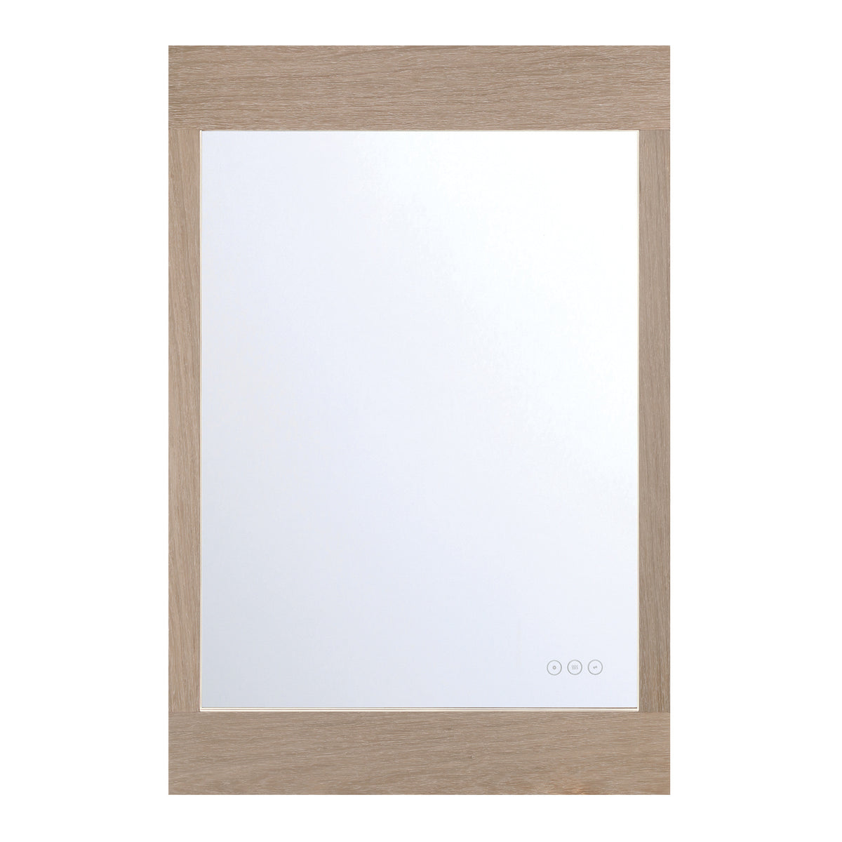 Eurofase Mogano 24" x 36" LED Mirror, White Oak, front view