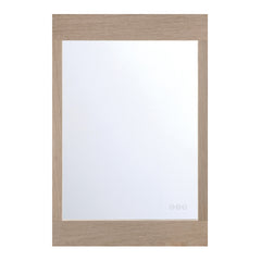 Eurofase Mogano 24" x 36" LED Mirror, White Oak, front view