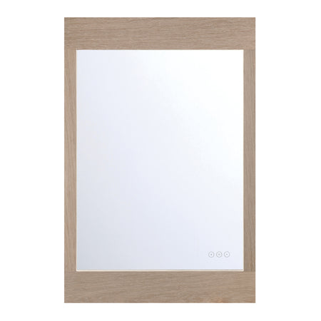 Eurofase Mogano 24" x 36" LED Mirror, White Oak, front view