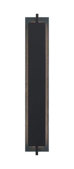 Eurofase Tribek 32" LED Outdoor Wall Light, Matte Black, front view
