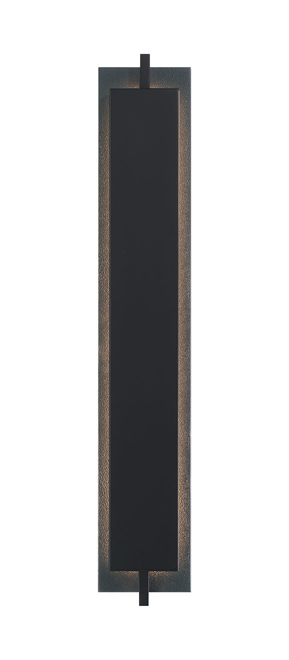 Eurofase Tribek 32" LED Outdoor Wall Light, Matte Black, front view