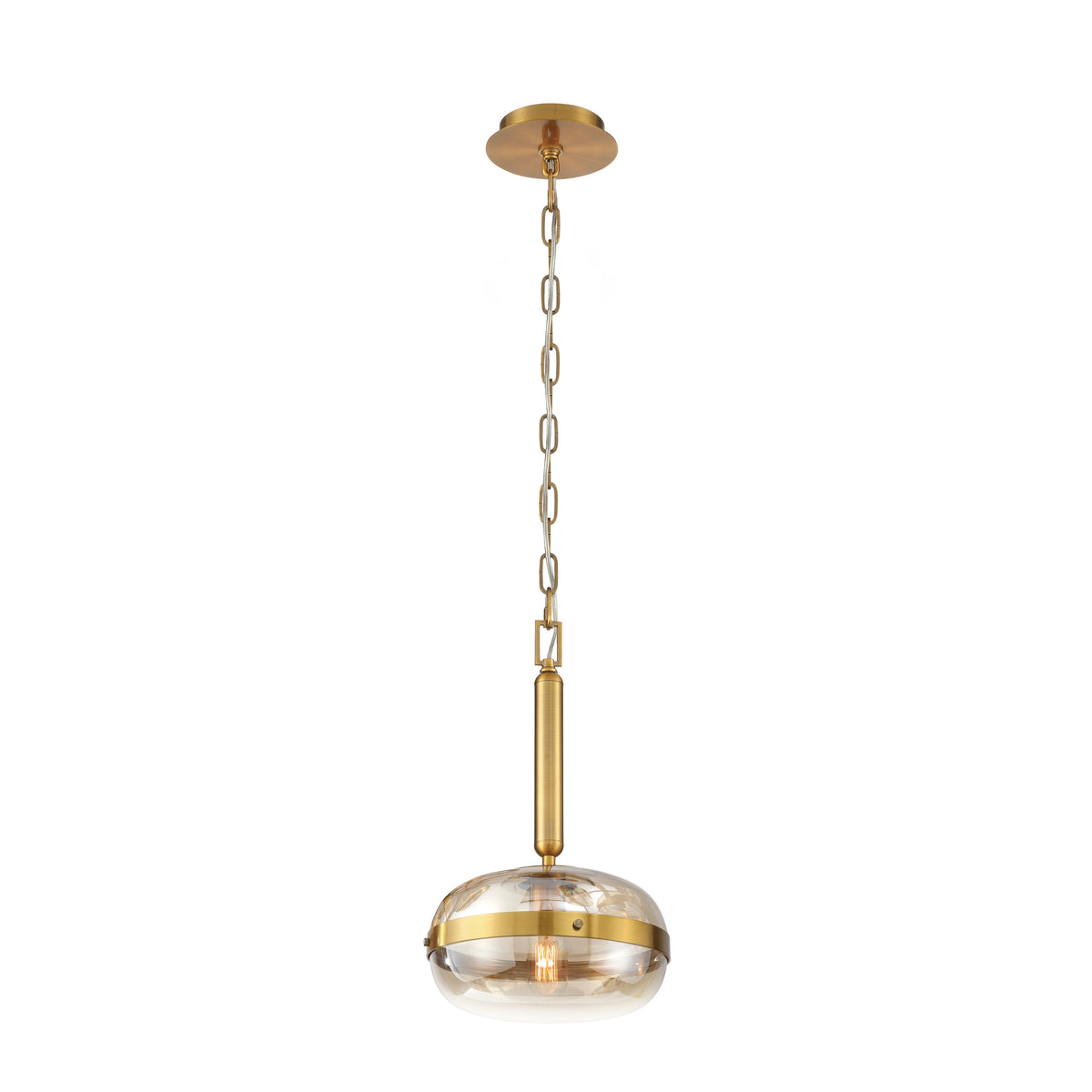 Eurofase Nottingham 18" Pendant, Antique Brass, front view