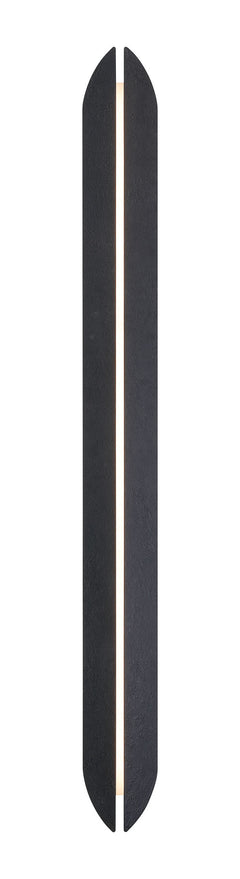 Eurofase Inntra 60" LED Outdoor Wall Light, Damascus Black, front view