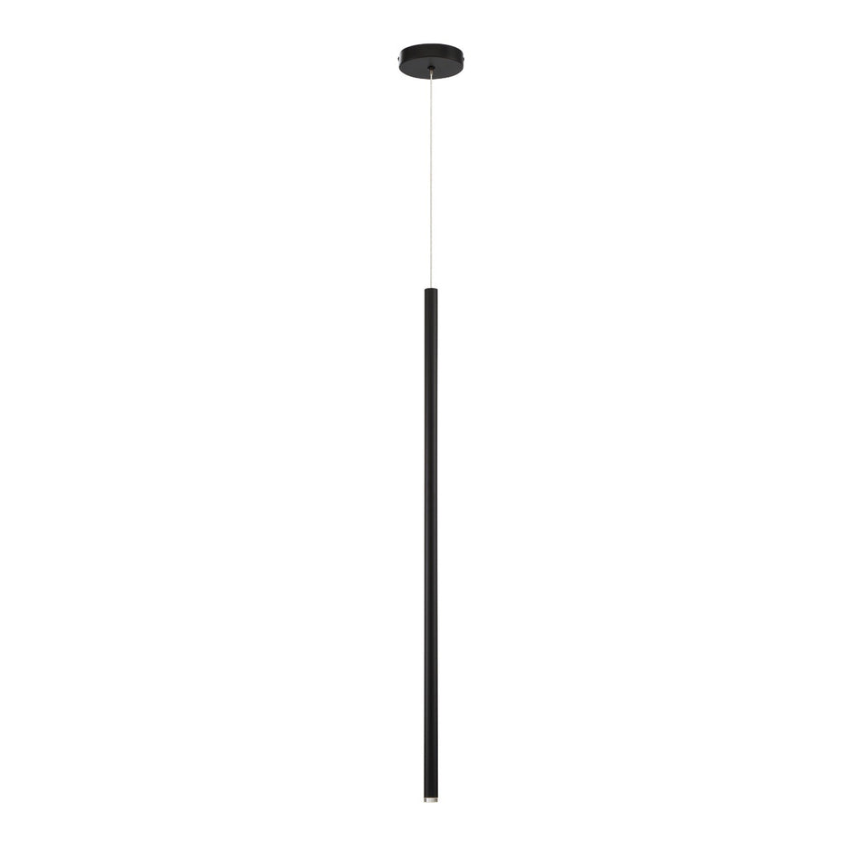 Eurofase Navada 36" LED Pendant, Matte Black, front view