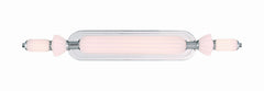 Eurofase Lansdowne 31" LED Vanity, Polished Nickel with Opal Glass, front view