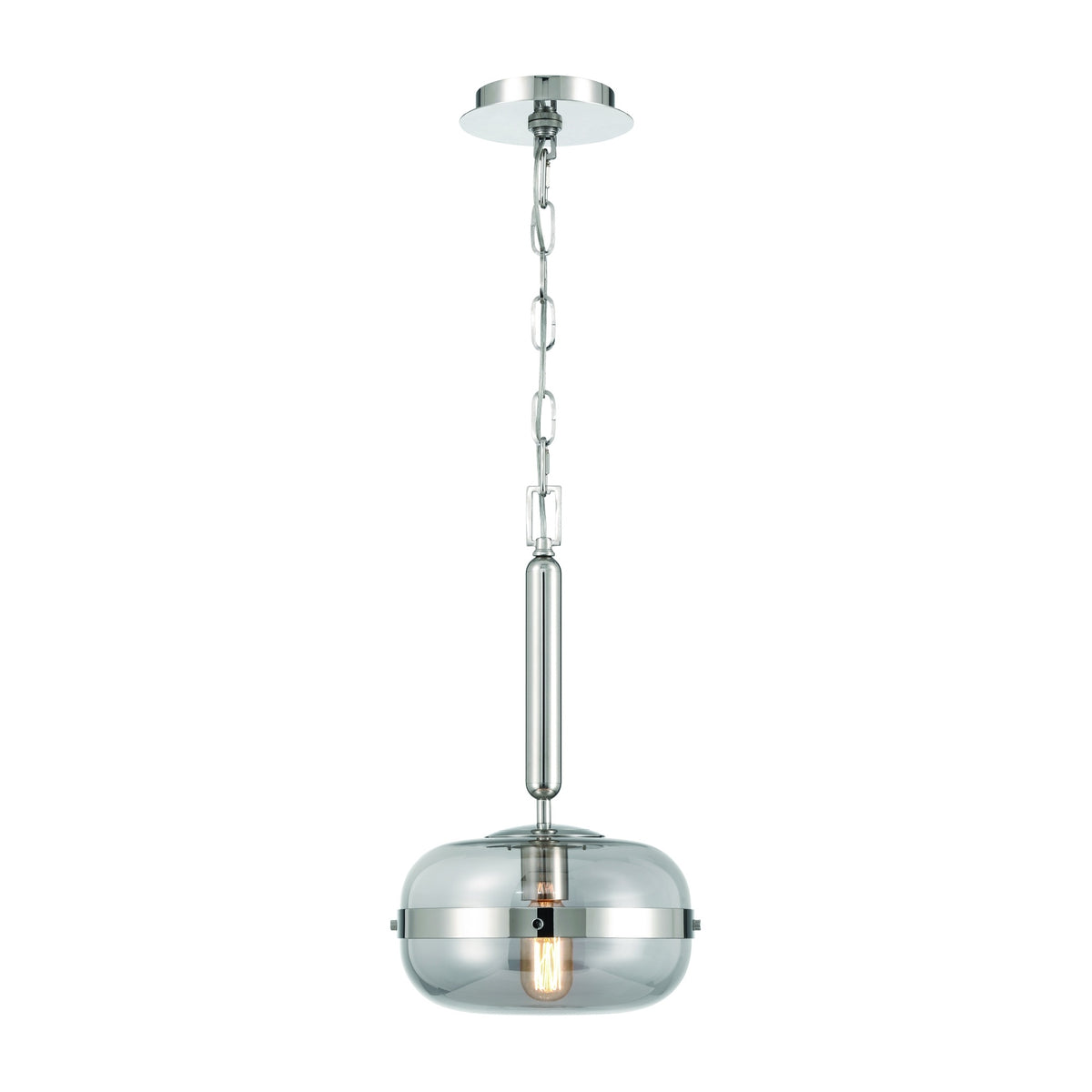 Eurofase Nottingham 18" Pendant, Polished Nickel, front view