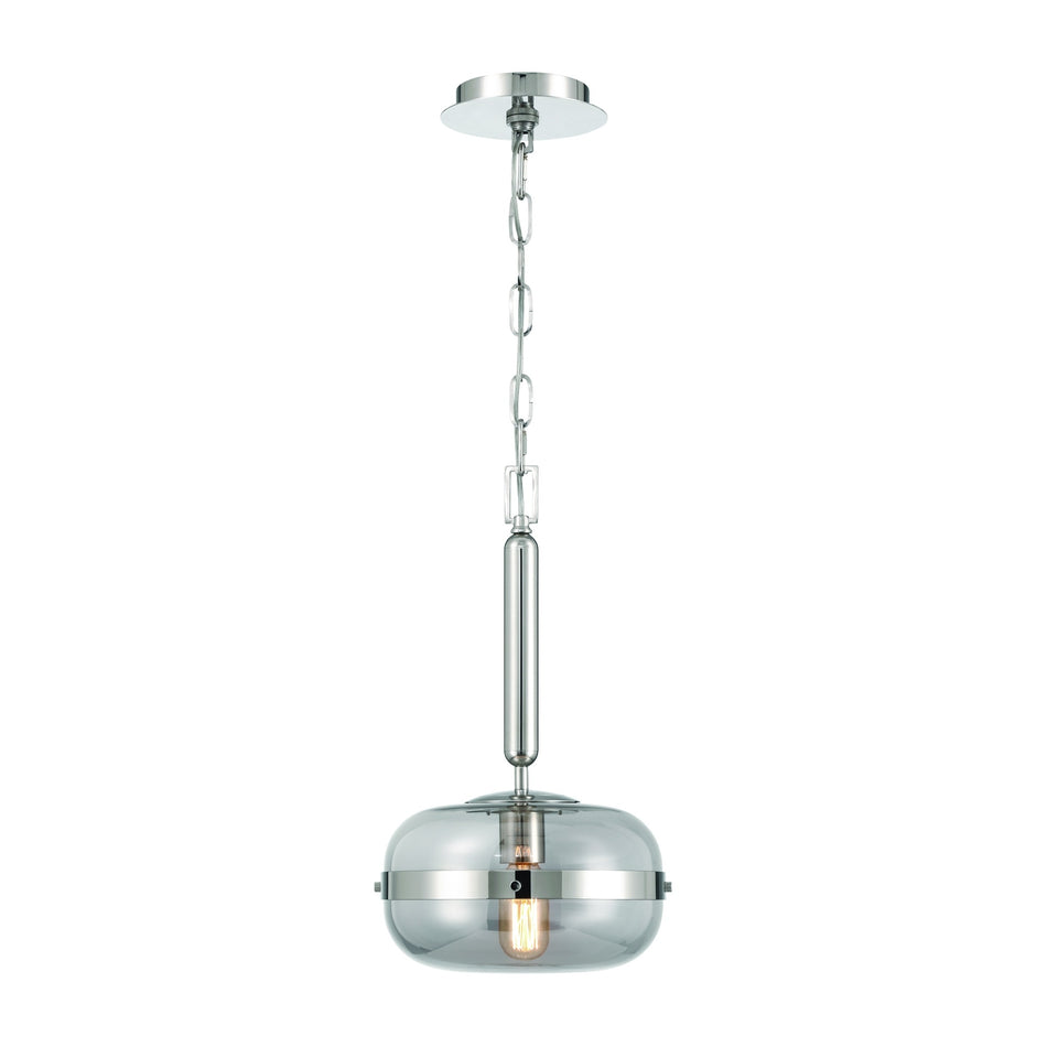 Eurofase Nottingham 18" Pendant, Polished Nickel, front view