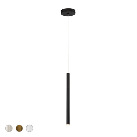Eurofase Navada 16" LED Pendant, Matte Black, front view
