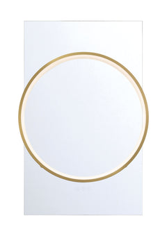 Eurofase Trails 24" x 36" Mirror, Gold, front view