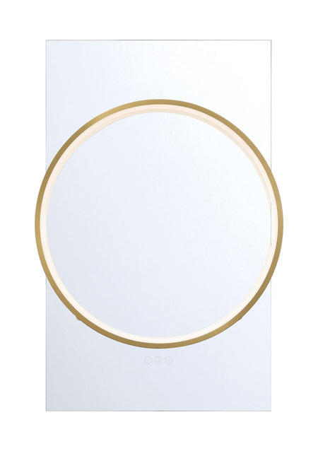 Eurofase Trails 24" x 36" Mirror, Gold, front view