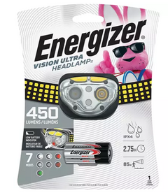 Energizer Vison Ultra Headlamp, LED, 450 Lumens