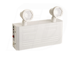 LED Emergency Light Battery Unit, Metal Compact Frame with 2 X 2W Thermoplastic Adjustable Heads