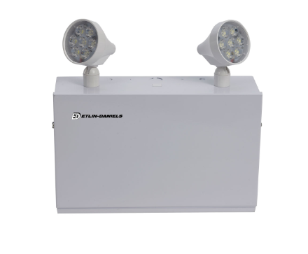 LED Emergency Light Battery Unit, Metal Compact Frame with 2 X 5W Thermoplastic Adjustable Heads - Maple Electric Supply 