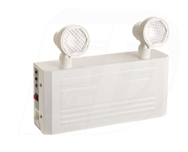 LED Emergency Light Battery Unit, Metal Compact Frame with 2 X 2W Thermoplastic Adjustable Heads - Maple Electric Supply 