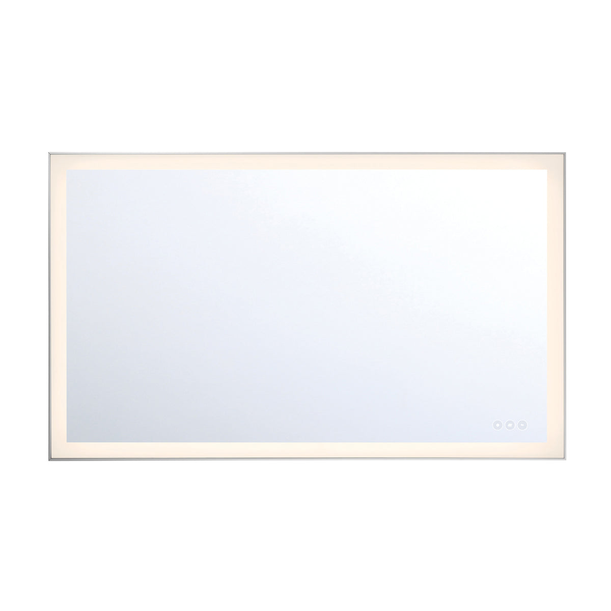 Eurofase Lenora 22" x 30" LED Mirror, Anodized Silver, front view