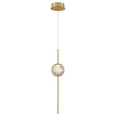 Eurofase Barletta 24" LED Pendant, Gold, front view