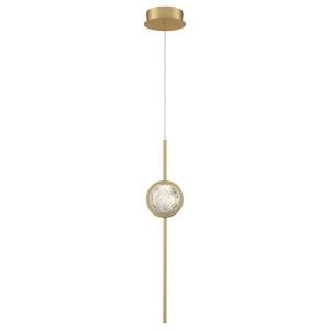 Eurofase Barletta 24" LED Pendant, Gold, front view