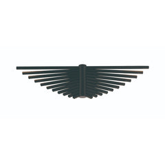 Eurofase Seraph 25" LED Wall Sconce, Matte Black, front view