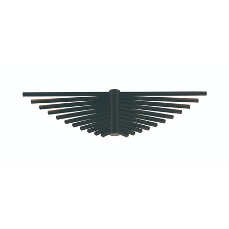 Eurofase Seraph 25" LED Wall Sconce, Matte Black, front view