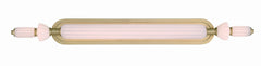 Eurofase Lansdowne 39" LED Vanity, Gold with Opal Glass, front view