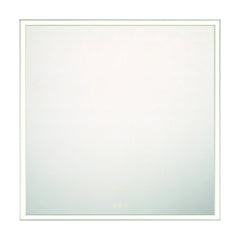 Eurofase Nixon 36" x 36" LED Mirror, Anodized Silver, front view