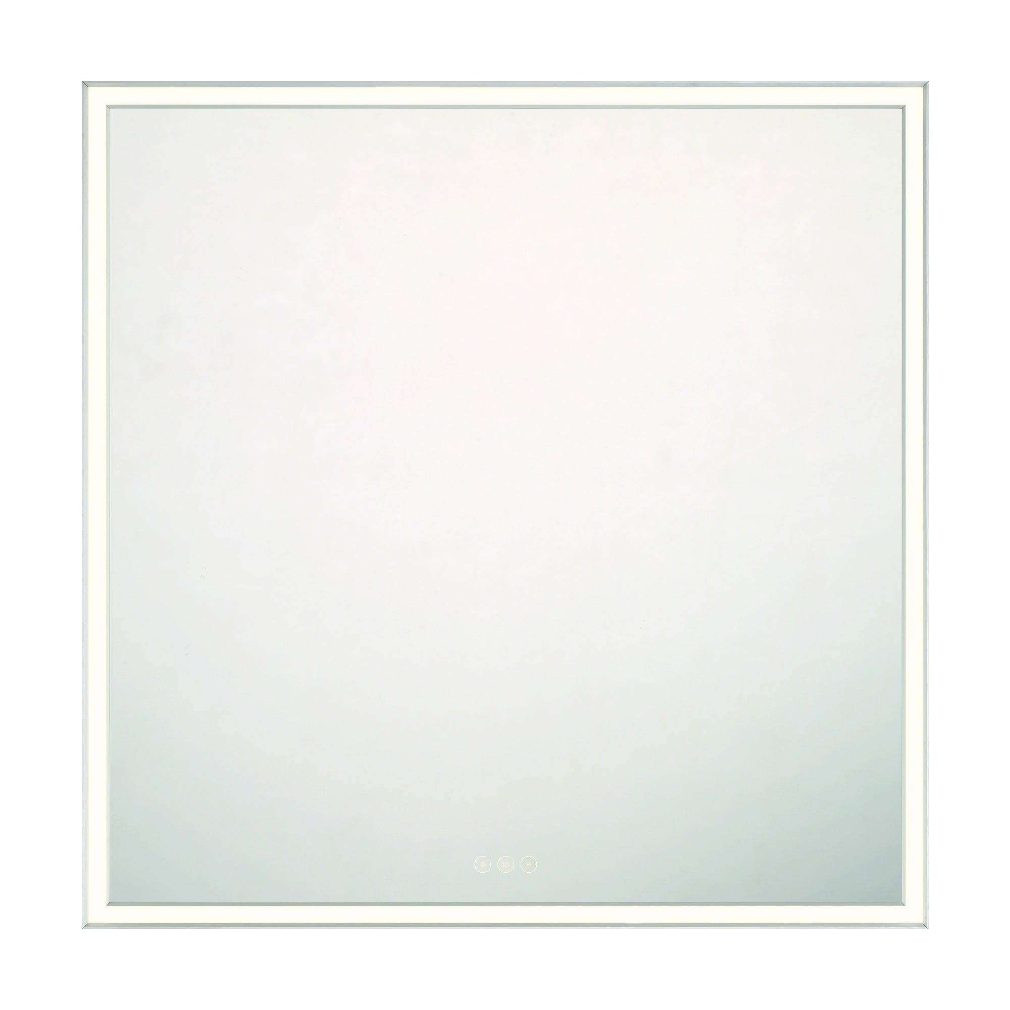 Eurofase Nixon 36" x 36" LED Mirror, Anodized Silver, front view