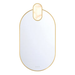 Eurofase Mrissa 21" x 39" LED Mirror, Gold, front view