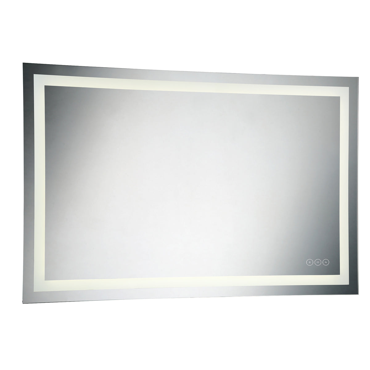 Eurofase Aspen 36" x 55" LED Mirror, Anodized Silver, front view
